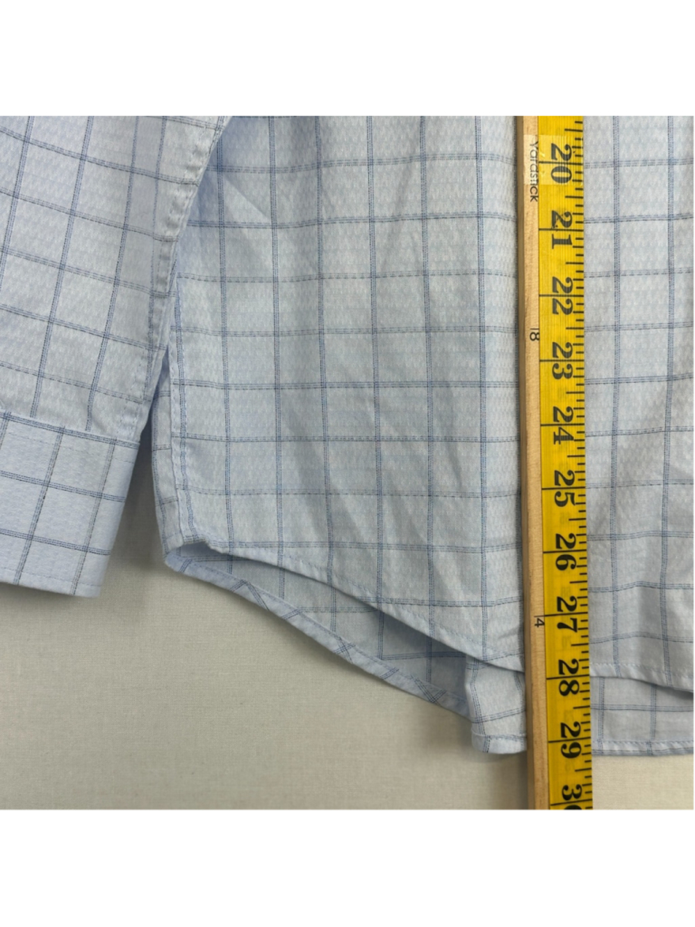 Daniel Hechter Paris Dress Shirt Blue Check Modern Fit Men's / S 14-14.5 - Picture 5 of 12